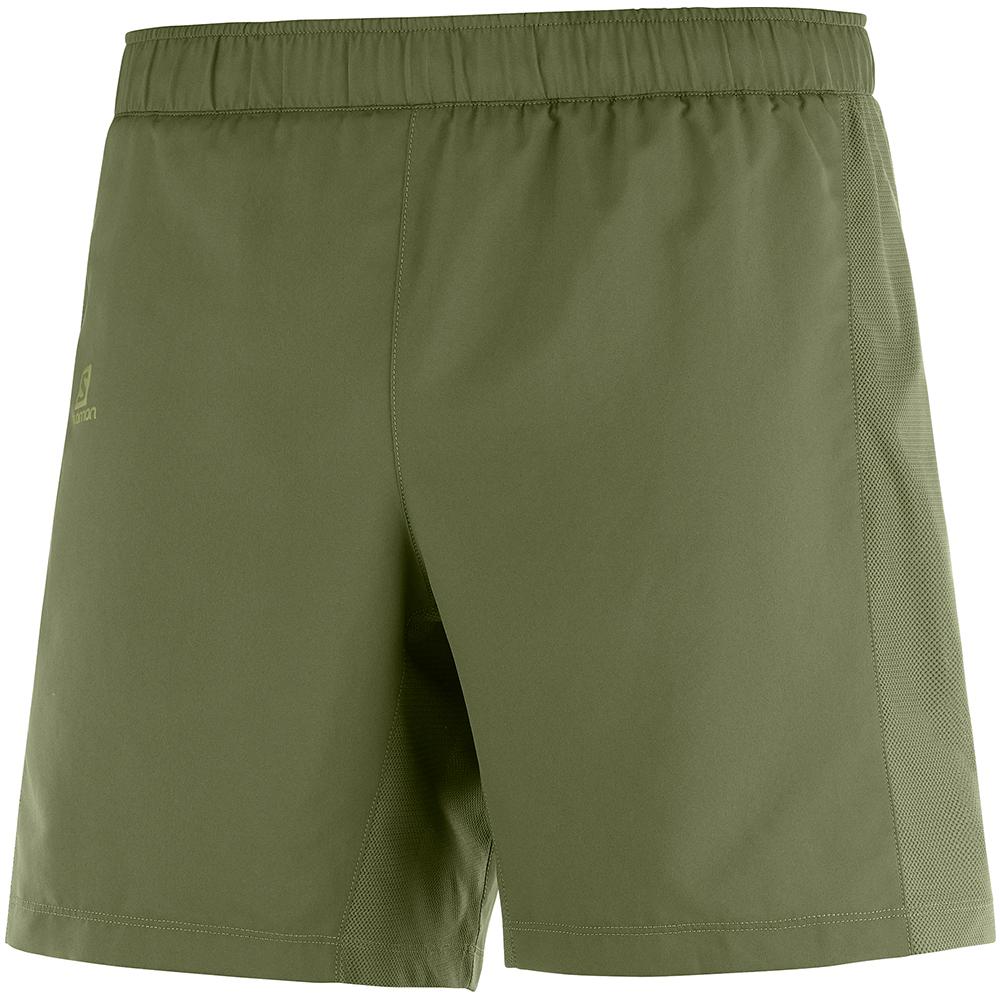 Shorts Salomon Homme Vert Olive - Salomon AGILE 2IN1 M - France (9380-TVWRJ)